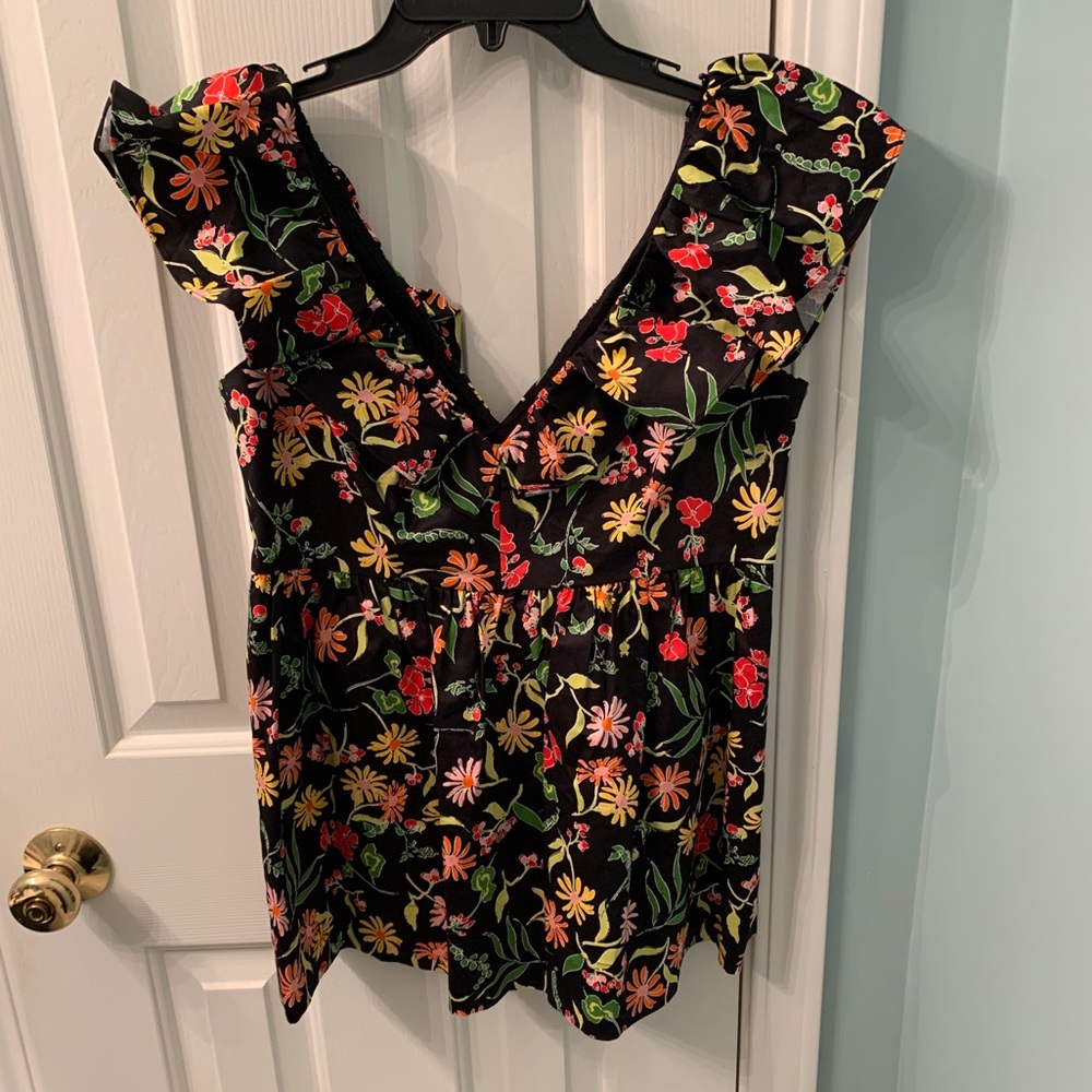 KATE SPADE Rooftop Garden Floral Ruffle Top - Picture 5 of 8